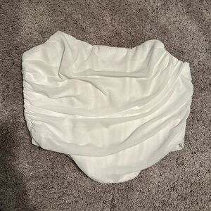 Corset style zip up top